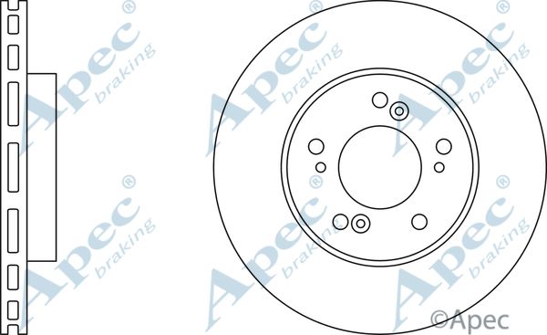 APEC BRAKING Тормозной диск DSK2204